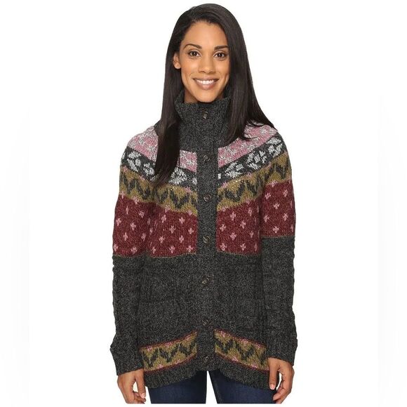 Royal Robbins Women's Mystic Button Cardigan Sweate Gray Oversized (Size S) - Picture 1 of 12